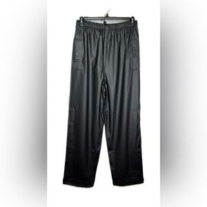 Tingley Rain Pants Men’s Size L Black Elastic Waist with Drawstring